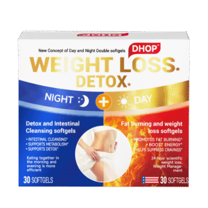 DHOP-Detox and Intestinal Cleansing softgels+Fat burning and weight loss softgels