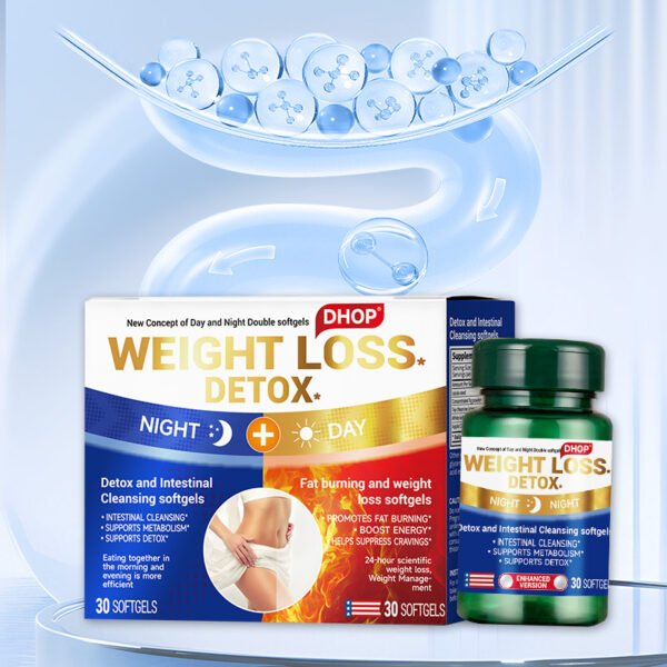 DHOP-Detox and Intestinal Cleansing softgels+Fat burning and weight loss softgels - Image 5