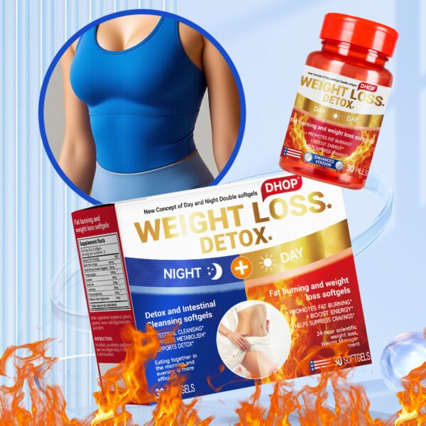 DHOP-Detox and Intestinal Cleansing softgels+Fat burning and weight loss softgels - Image 6